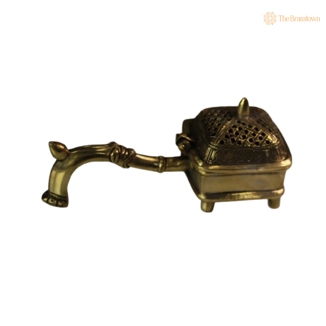 Handcrafted Brass Incense Burner (Dhoop Dani) 3 Inch