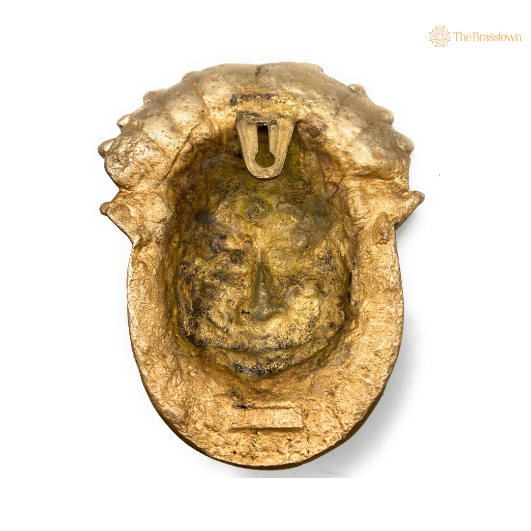 Handcrafted Brass Maha Kaal Bhairav Mask 8.5 Inch