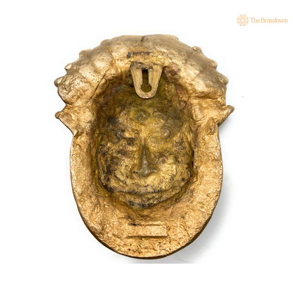 Handcrafted Brass Maha Kaal Bhairav Mask 8.5 Inch