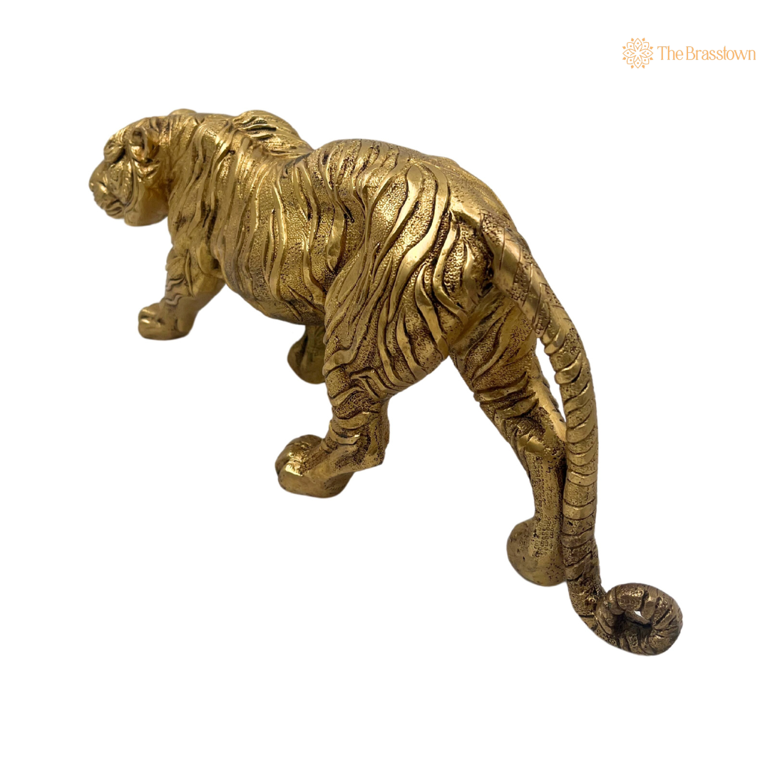 Handcrafted Brass Tiger Figurine