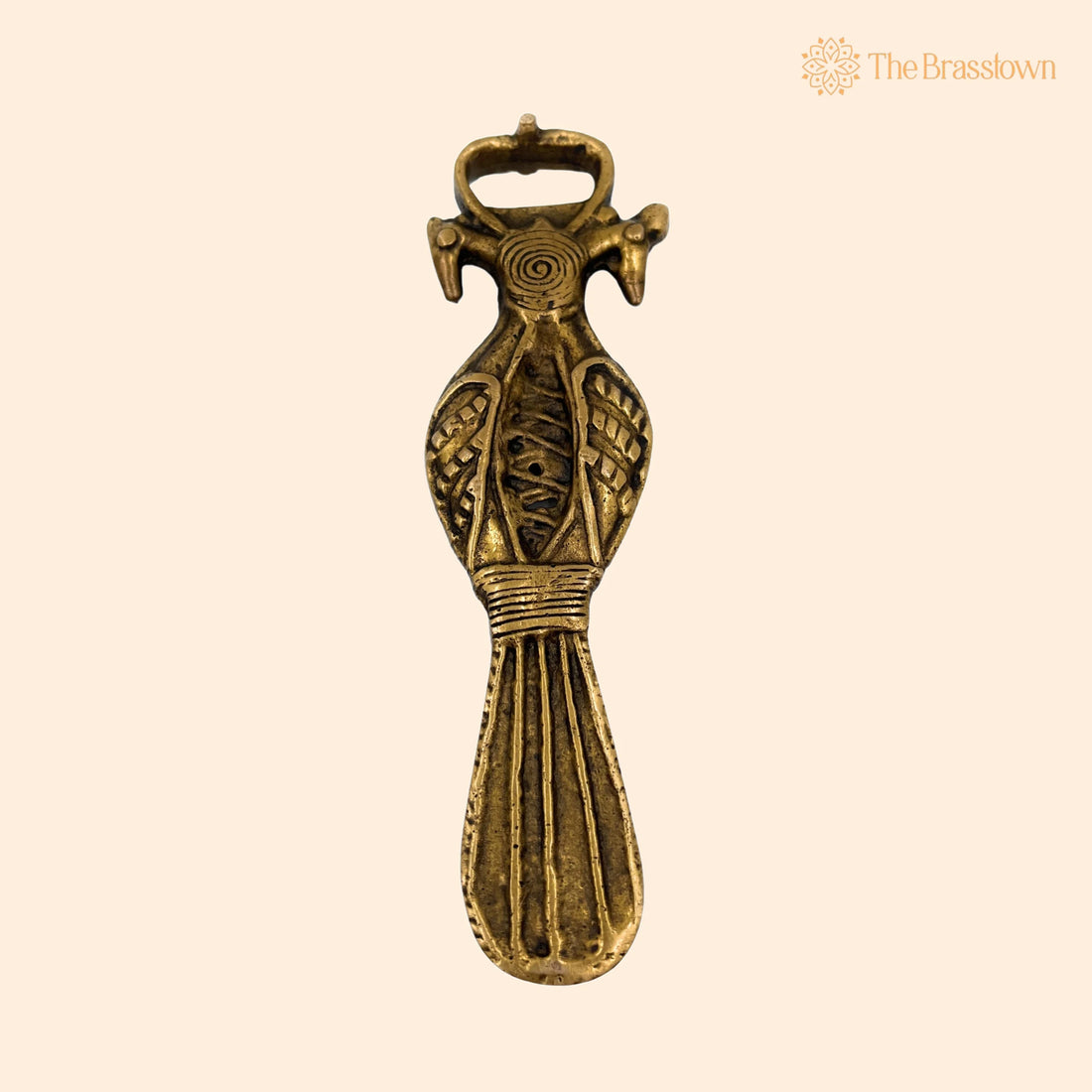 Brass Bastar Art Bottle Opener – Tribal Handmade for Home Décor &amp; Gifting 5.5 Inch 1