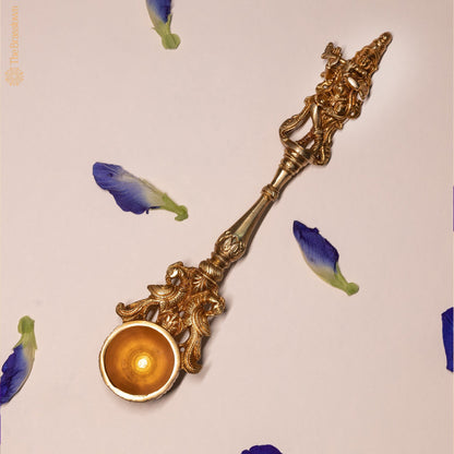 Brass Krishna Havan Spoon