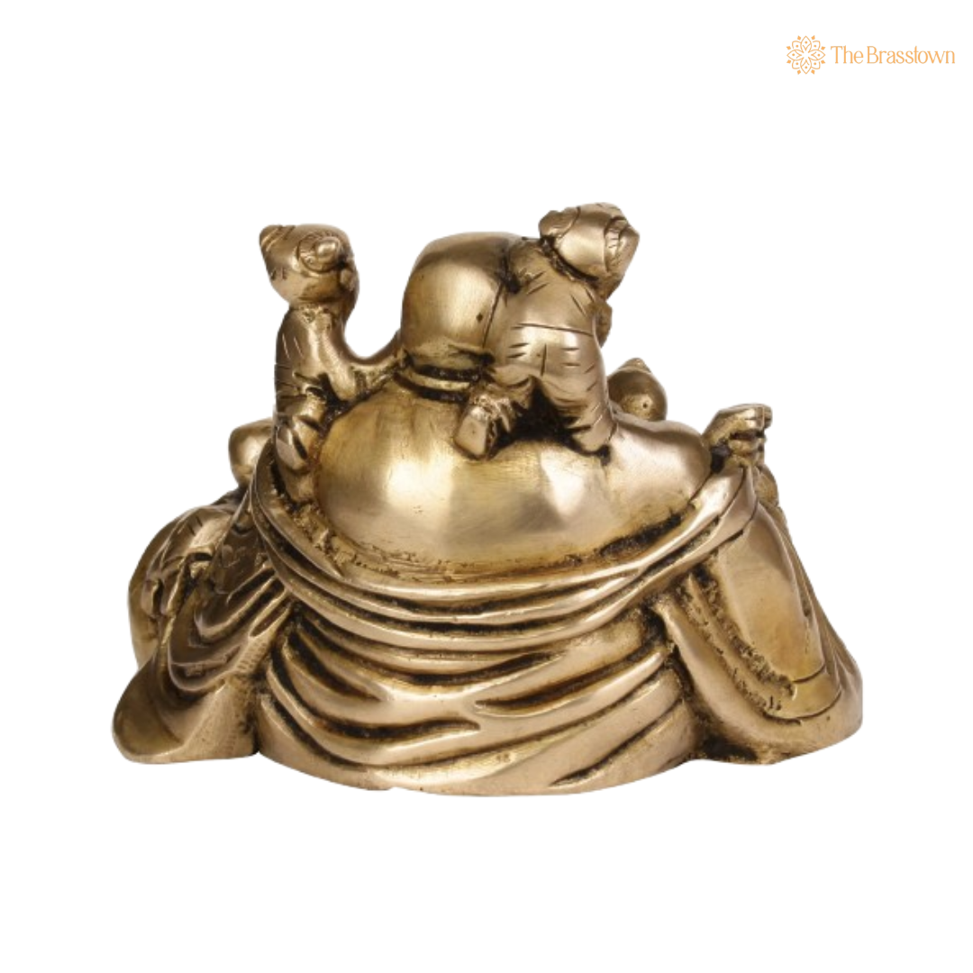 Laughing Buddha with Children 4 Inch