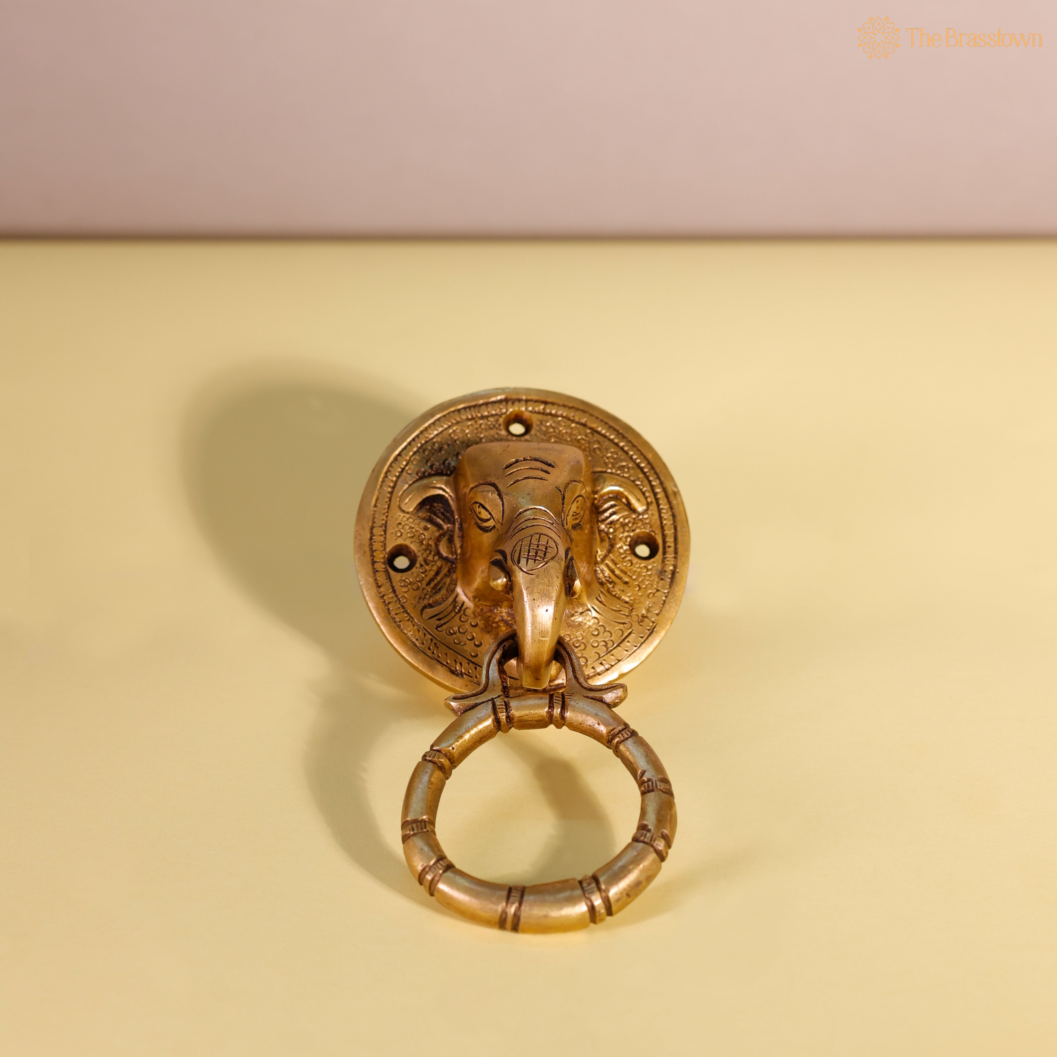 Brass Elephant Door Knocker