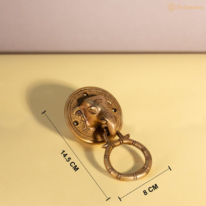 Brass Elephant Door Knocker