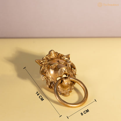 Brass Small Lion Door Knocker