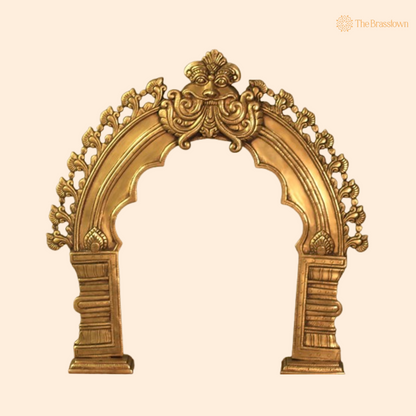 Ornate Brass Temple Arch Frame 18 Inch