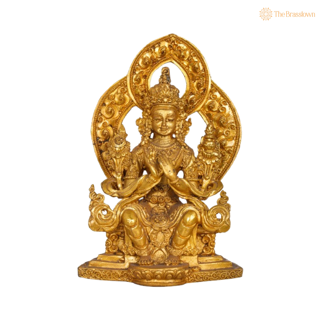 Peaceful Buddha Statue 4 Inch