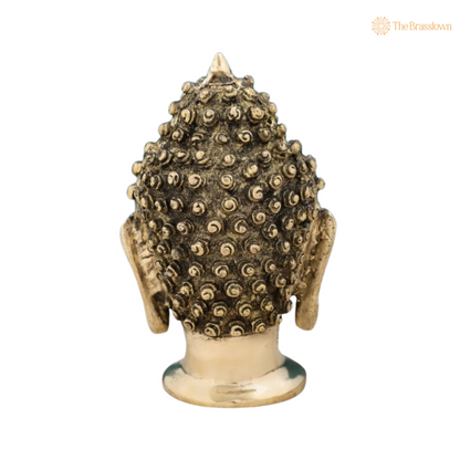 Serene Buddha Head Idol 6 Inch