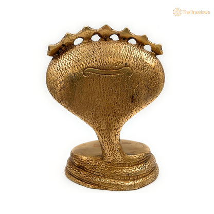 Seven-Headed Naga Brass Sculpture 7 Inch