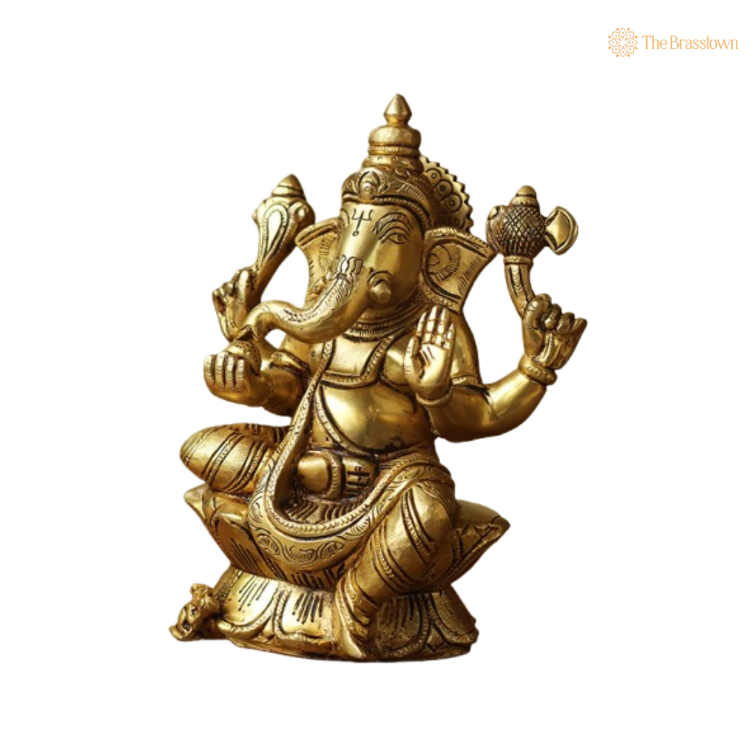 Spiritual Lord Ganesha Statue 8 Inch