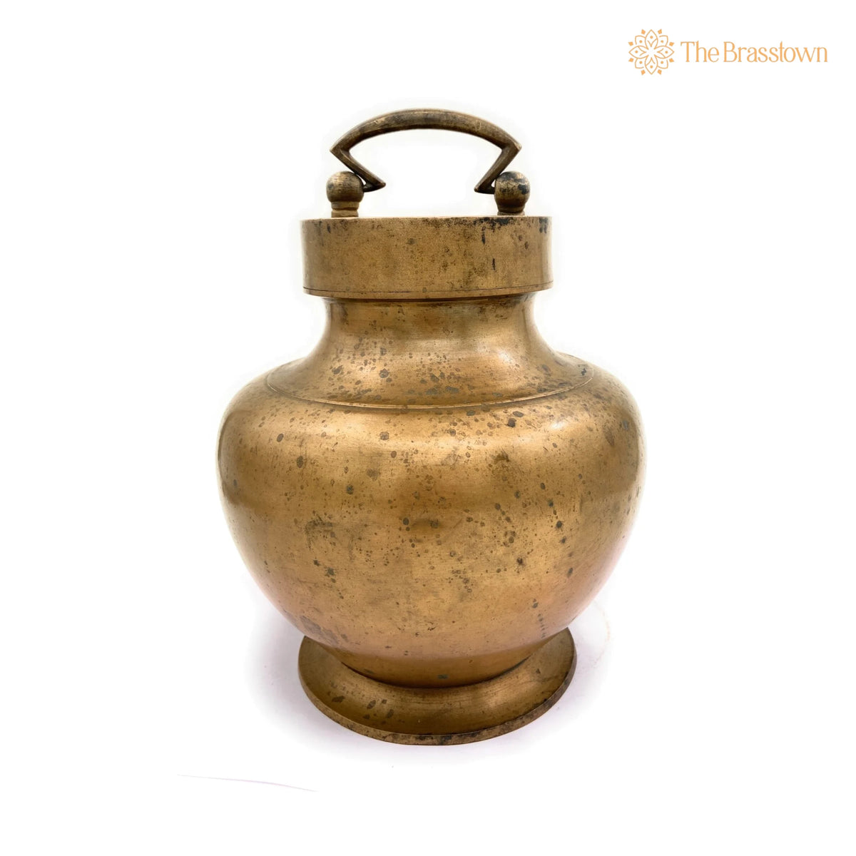 Brass Antique Kamandal – Handcrafted Brass Stoup, Gangajali With 2 Litre Capacity for Puja Rituals &amp; Home Mandir 10.5 Inch 3