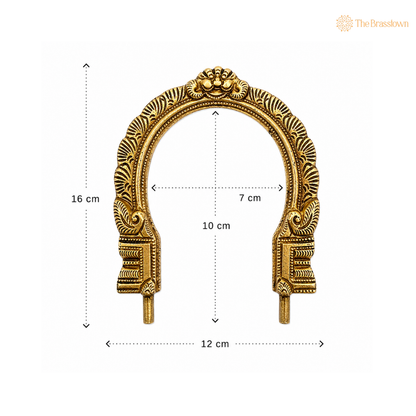 Handcrafted Antique Brass Arch Frame 6.5 Inch