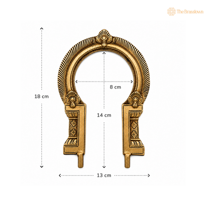 Classic Antique Brass Arch Frame 7 Inch