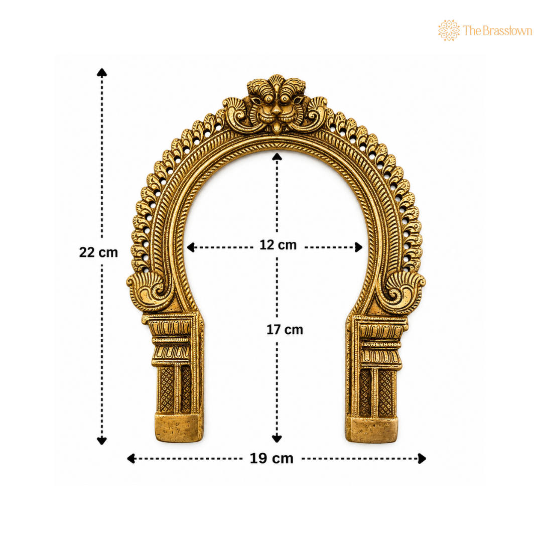 Antique Brass Decorative Arch Frame 9 Inch