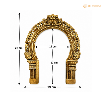 Antique Brass Decorative Arch Frame 9 Inch