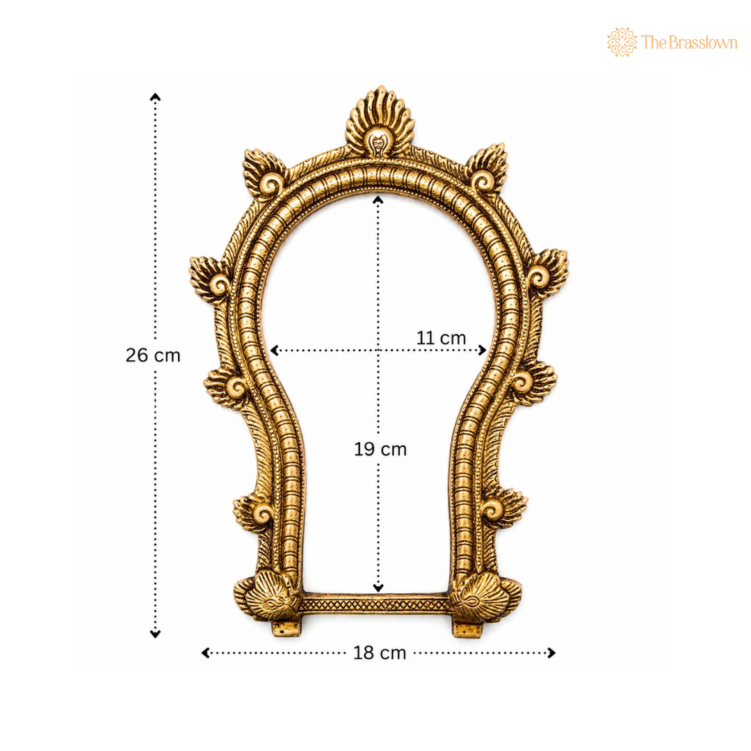 Antique Brass Traditional Arch Frame 10.5 Inch
