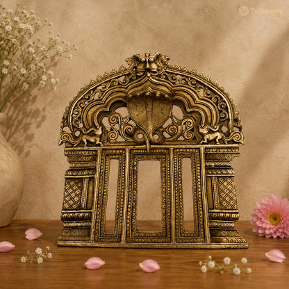 Antique Brass Naga Arch Frame 11 Inch