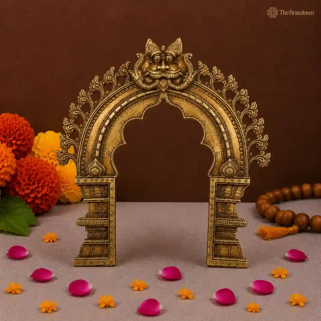 Traditional Brass Lion Arch Frame 14.5 Inch