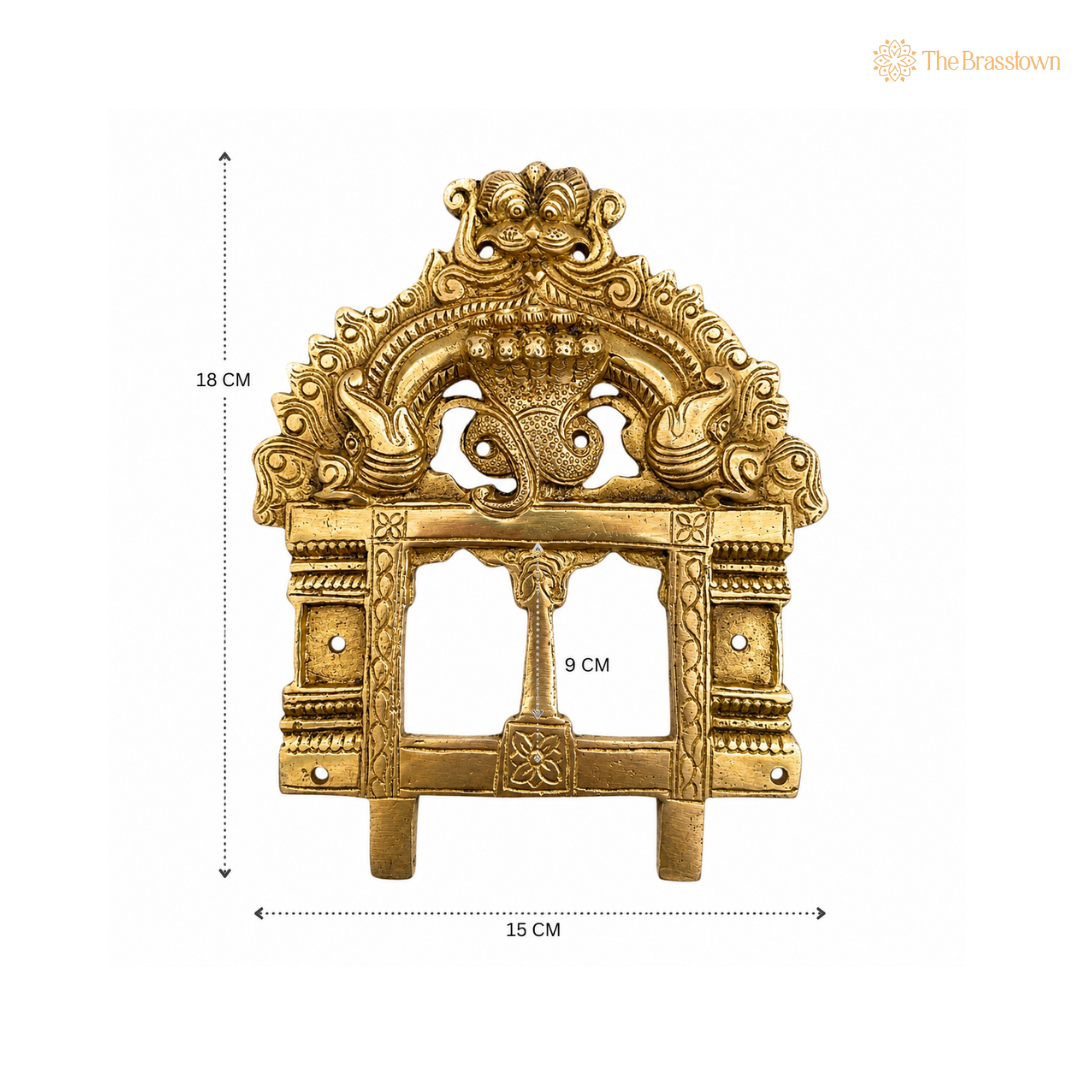 Traditional Brass Nag Decorative Arch Frame 7 Inch