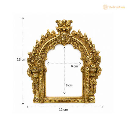 Traditional Brass Ornamental Arch Frame 5 Inch
