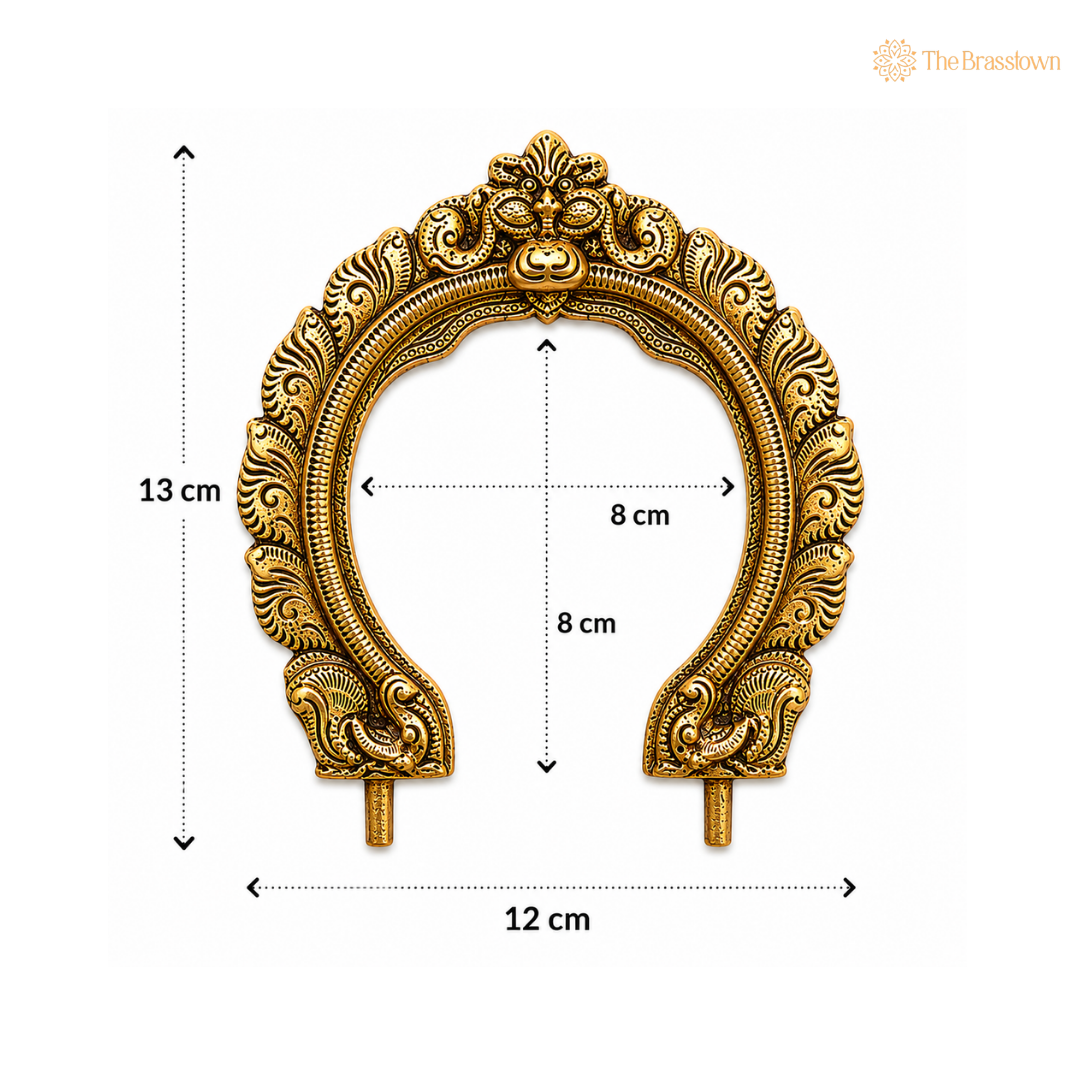 Traditional Brass Floral Arch Frame 5 Inch