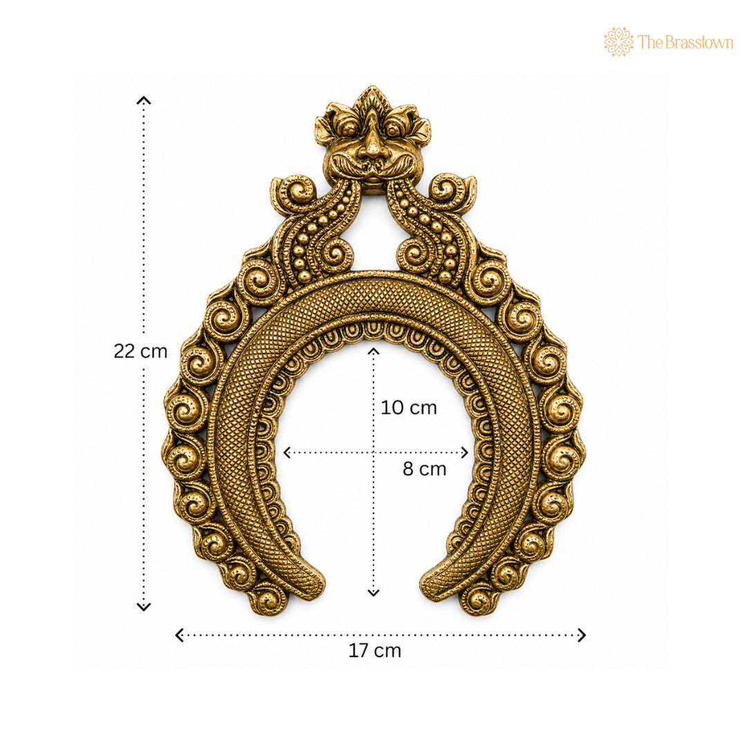 Traditional Brass Serpent Arch Frame 9 Inch