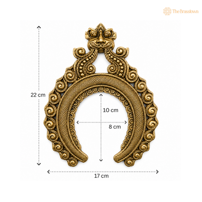 Traditional Brass Serpent Arch Frame 9 Inch