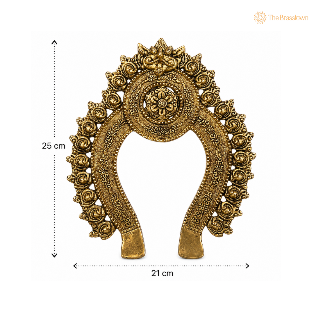 Traditional Brass Floral Arch Frame 10 Inch