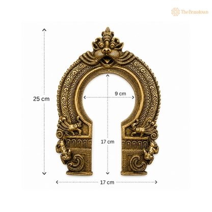 Traditional Brass Lion Arch Frame 10 Inch