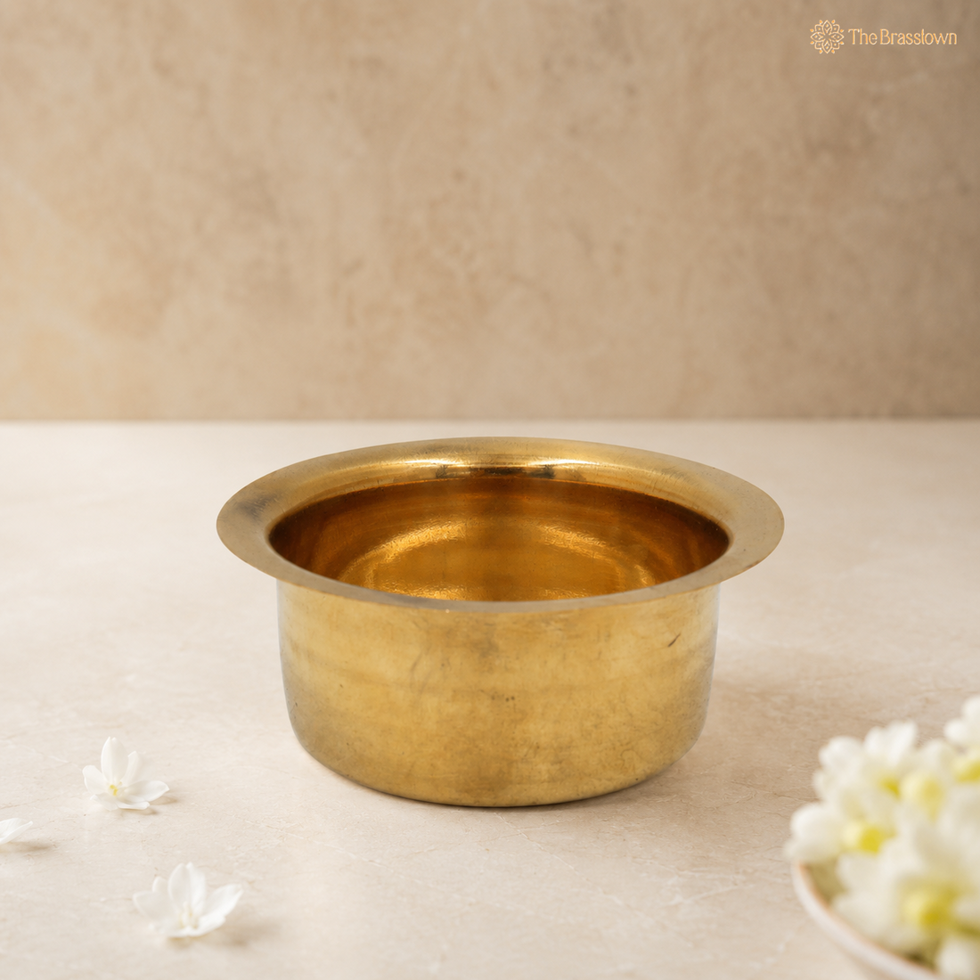 Traditional Brass Tumbler – Peetal Tea &amp; Coffee Cup with Heat Retention for Café, Restaurant, Home &amp; Coffee Counter Display 1.5 Inch