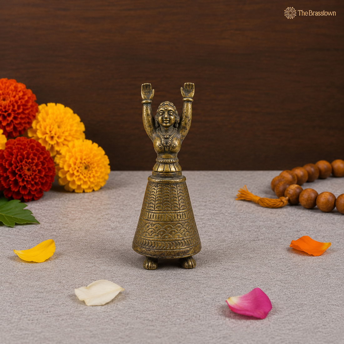 Brass Lady Styled Ink Pot – Vintage Peetal Dawat Syahi Dani, Kalam Dani &amp; Decorative Writing Pot Collectible 6 Inch