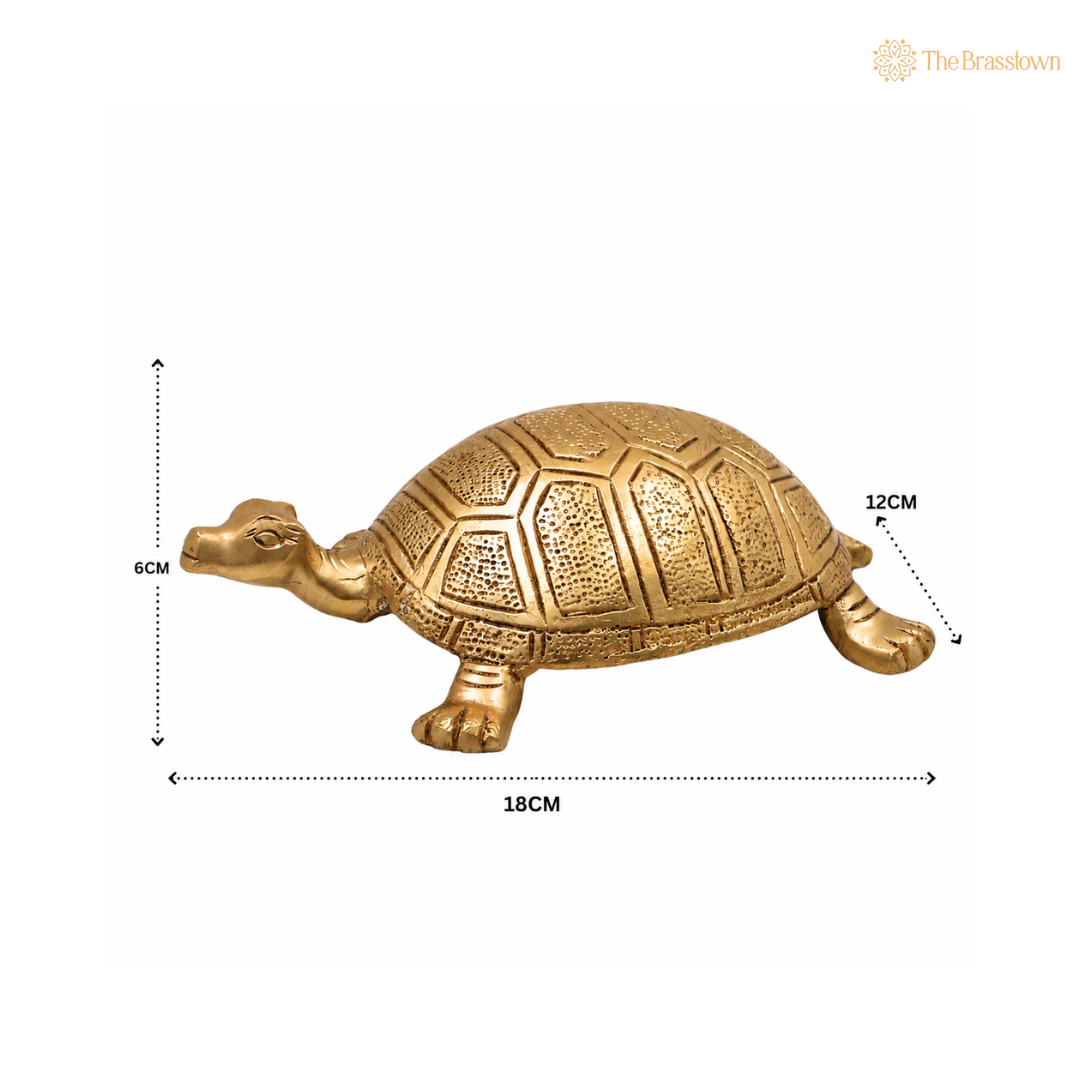 Handcrafted Brass Tortoise 2.5 Inch