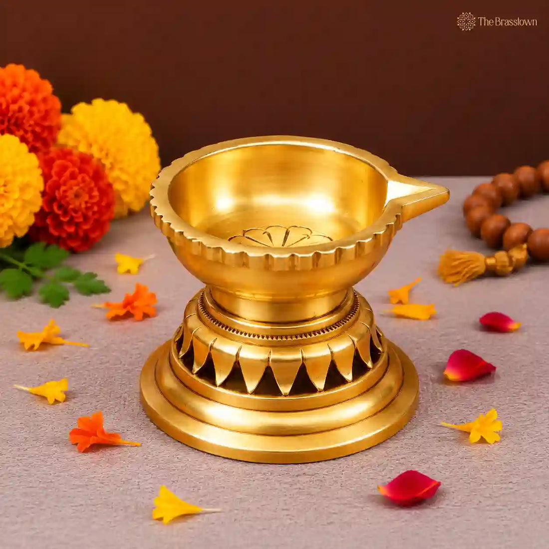 Traditional Brass Diya Lamp 2.5 Inch