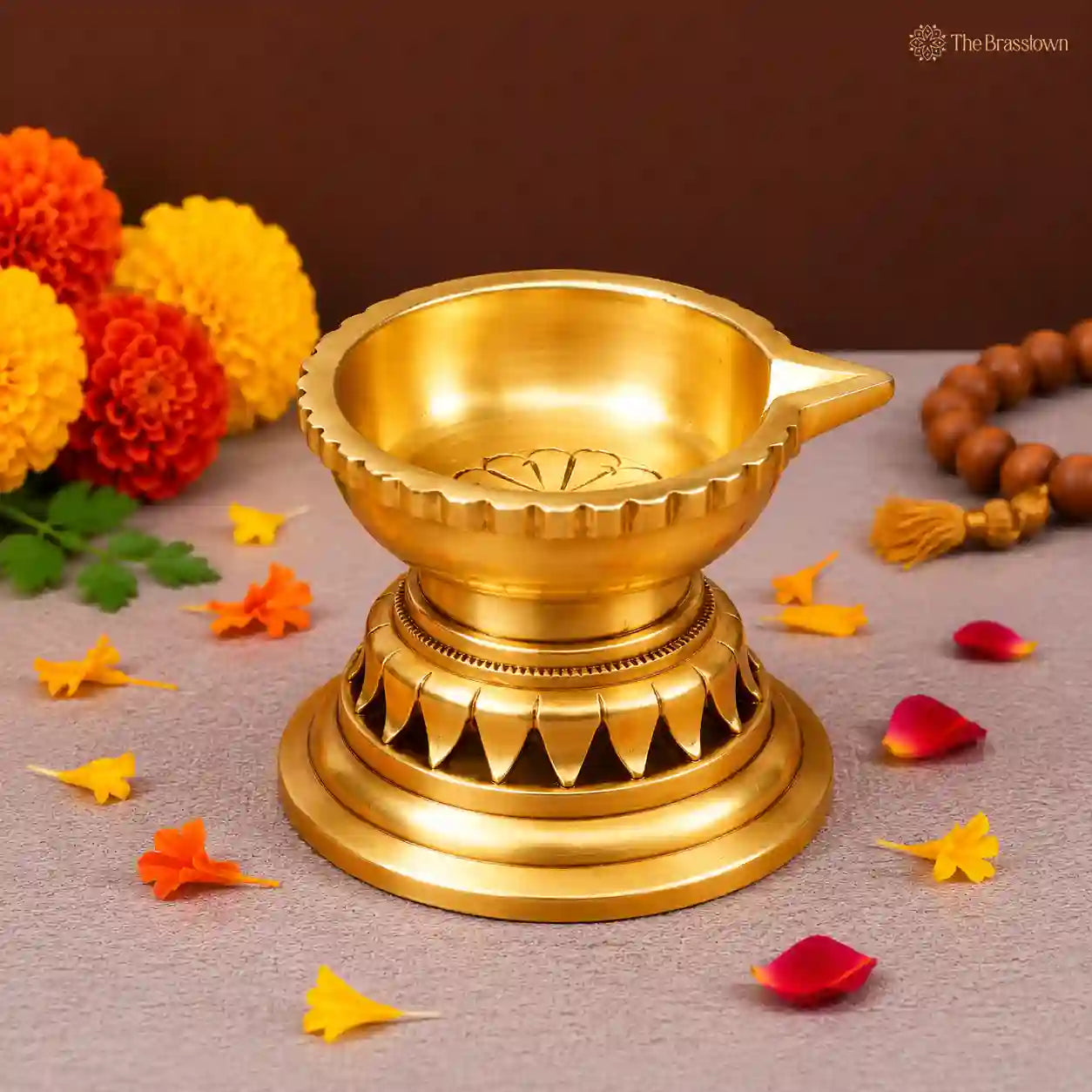 Traditional Brass Diya Lamp 2.5 Inch