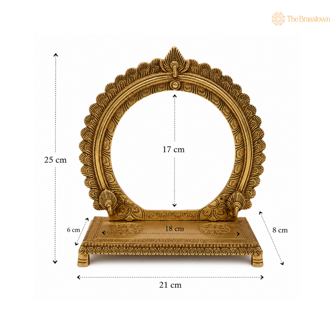 Brass Circular Arch Frame – An Iconic Symbol of Traditional Artistry 10 Inch