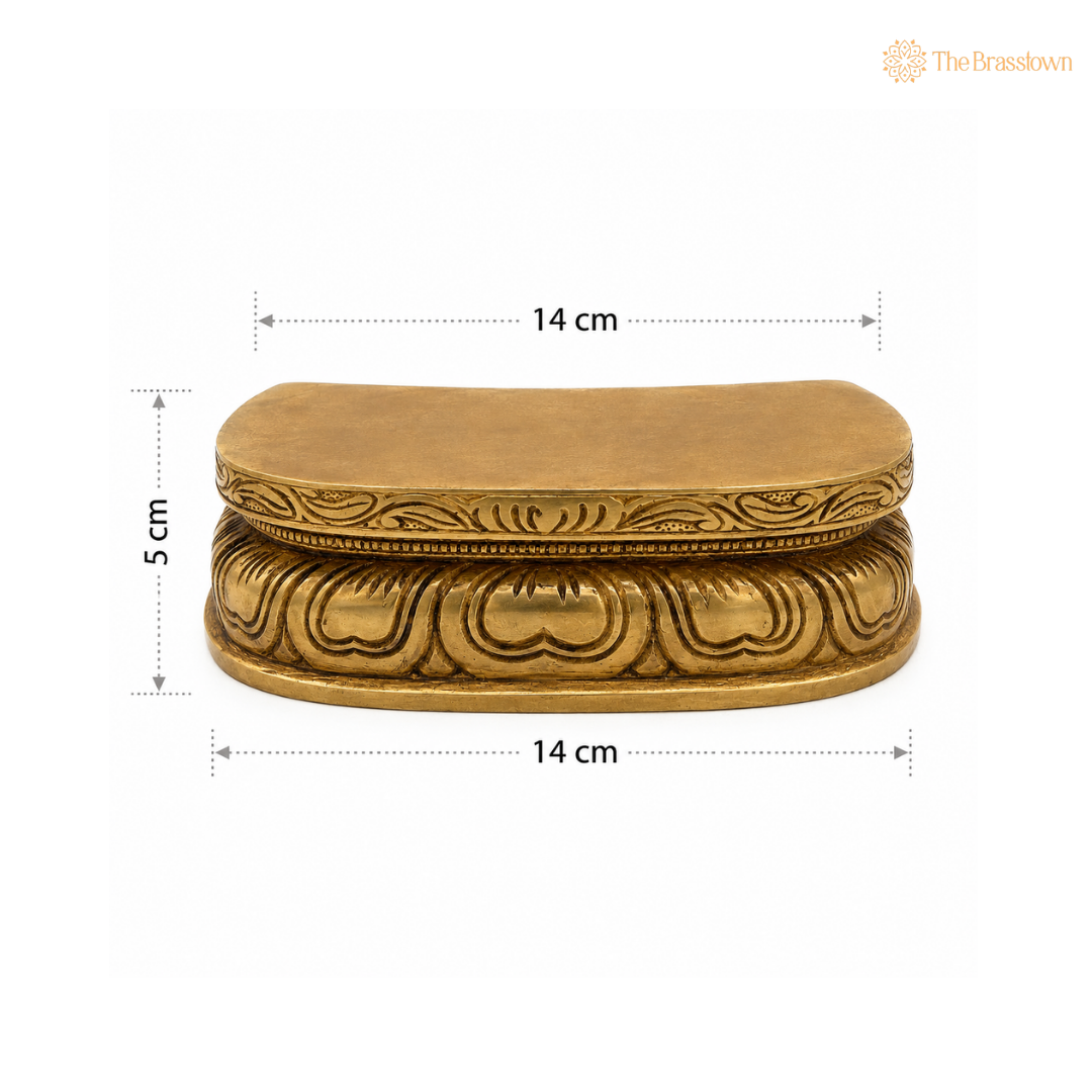 Brass Ritual Seat – A Symbol of Reverence and Elegance 2 Inch
