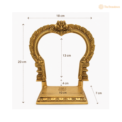 Traditional Brass Arch for Pooja Room 8 Inch
