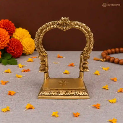 Traditional Brass Arch for Pooja Room 8 Inch