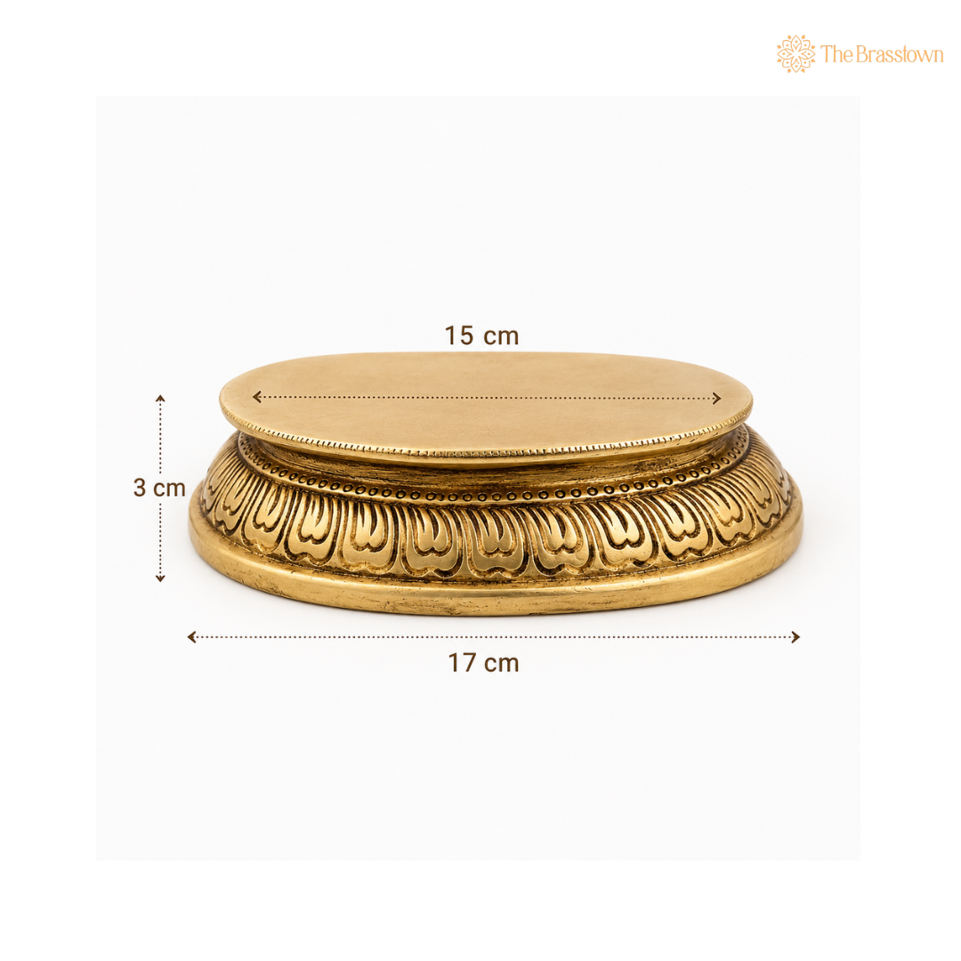 Traditional Brass Pedestal Stand 1 Inch