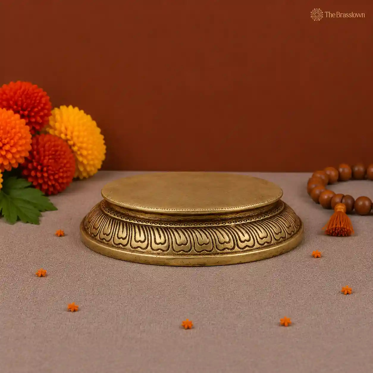 Traditional Brass Pedestal Stand 1 Inch