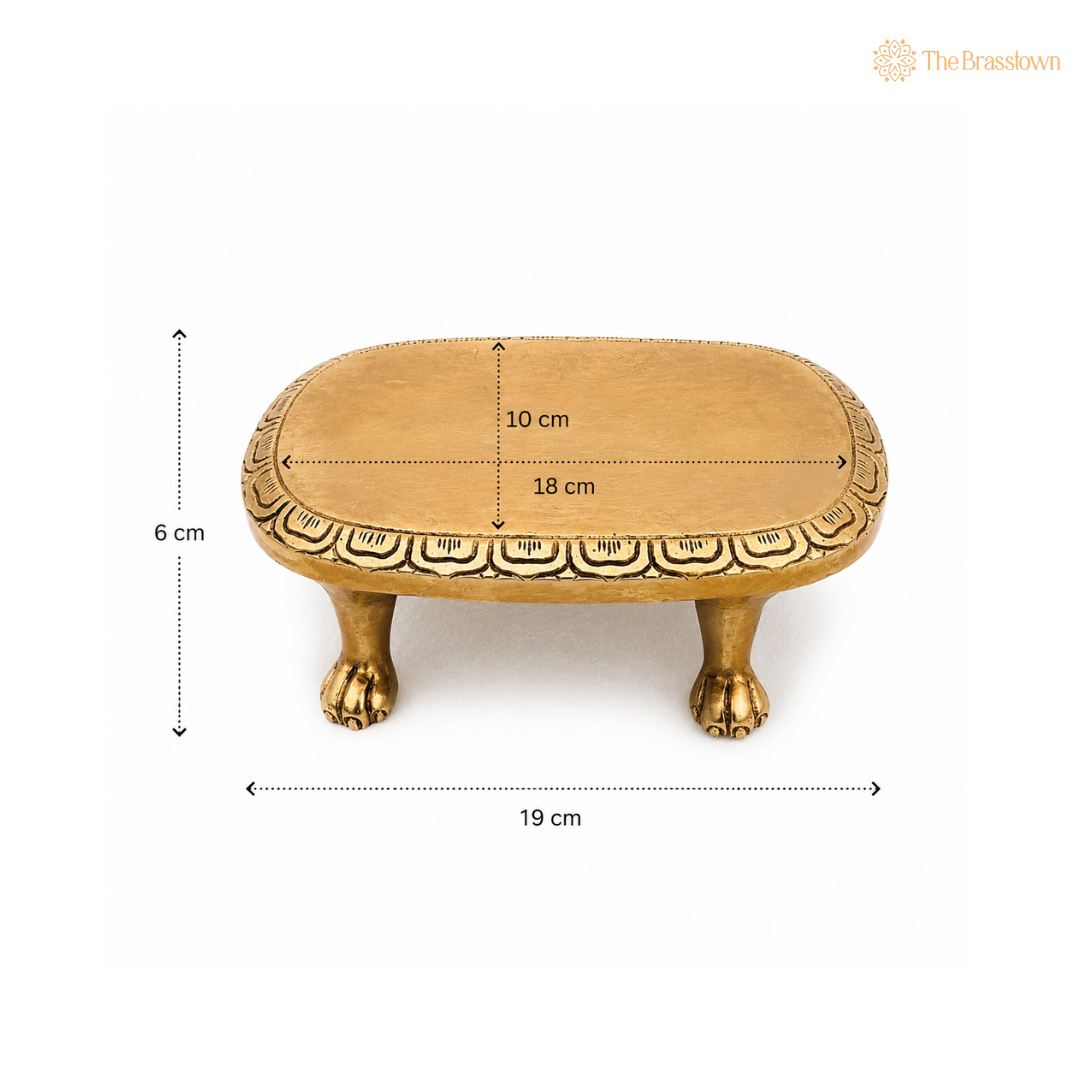 Handcrafted Brass Chaurang 2.5 Inch