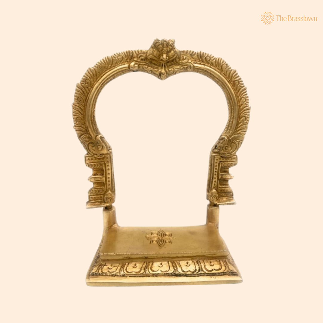 Traditional Brass Arch for Pooja Room 8 Inch