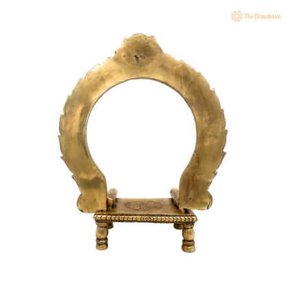 Traditional Brass Arch with Intricate Carvings 14.5 Inch