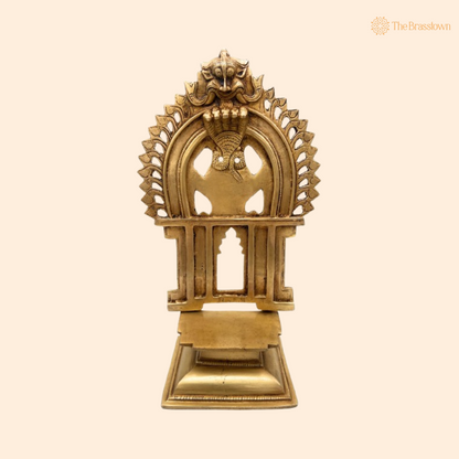 Traditional Brass Arch with Simha Mukha (Lion Face) Design 11.5 Inch