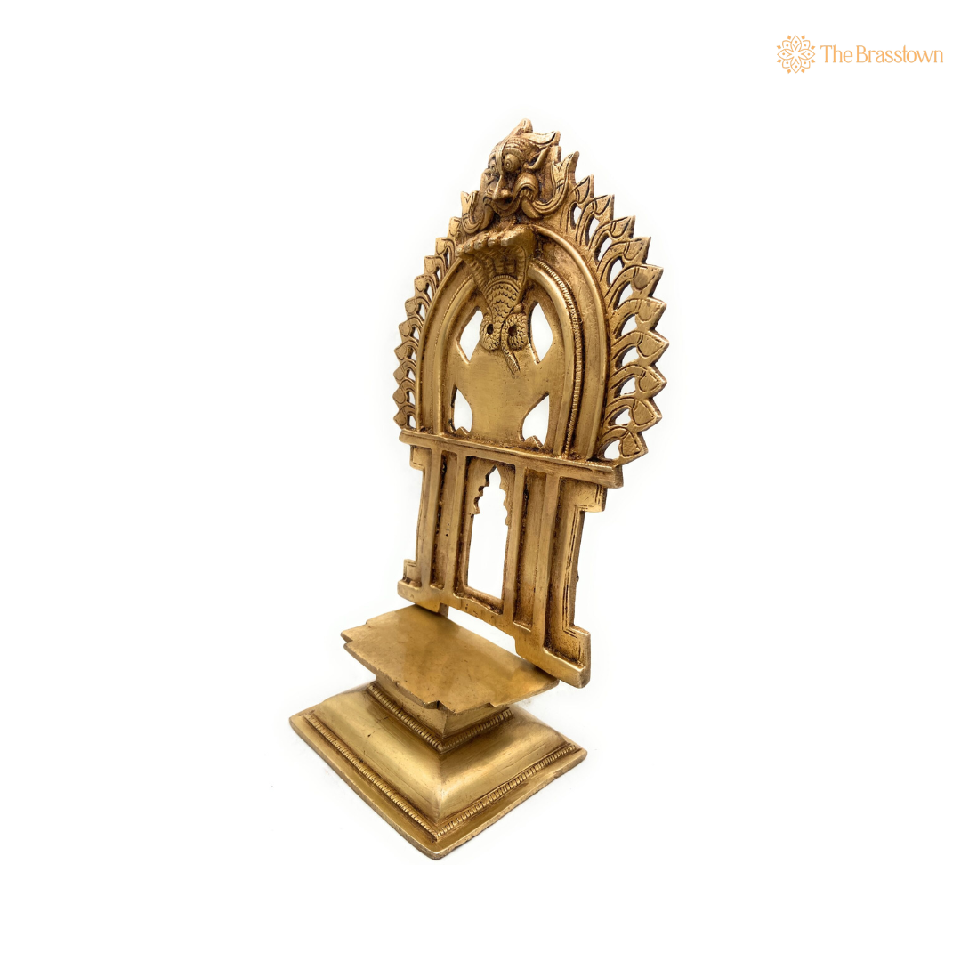 Traditional Brass Arch with Simha Mukha (Lion Face) Design 11.5 Inch