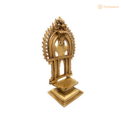 Traditional Brass Arch with Simha Mukha (Lion Face) Design 11.5 Inch