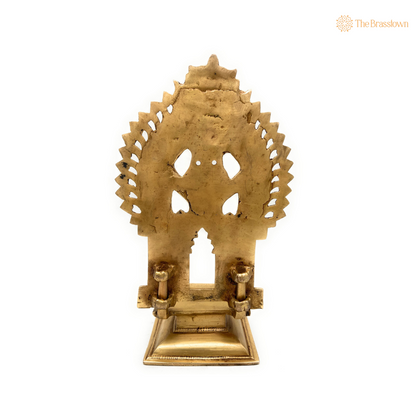 Traditional Brass Arch with Simha Mukha (Lion Face) Design 11.5 Inch