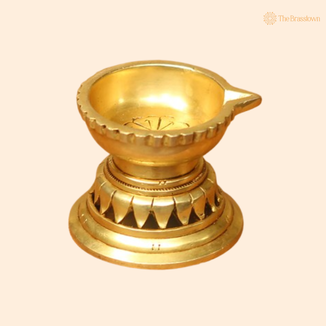 Traditional Brass Diya Lamp 2.5 Inch