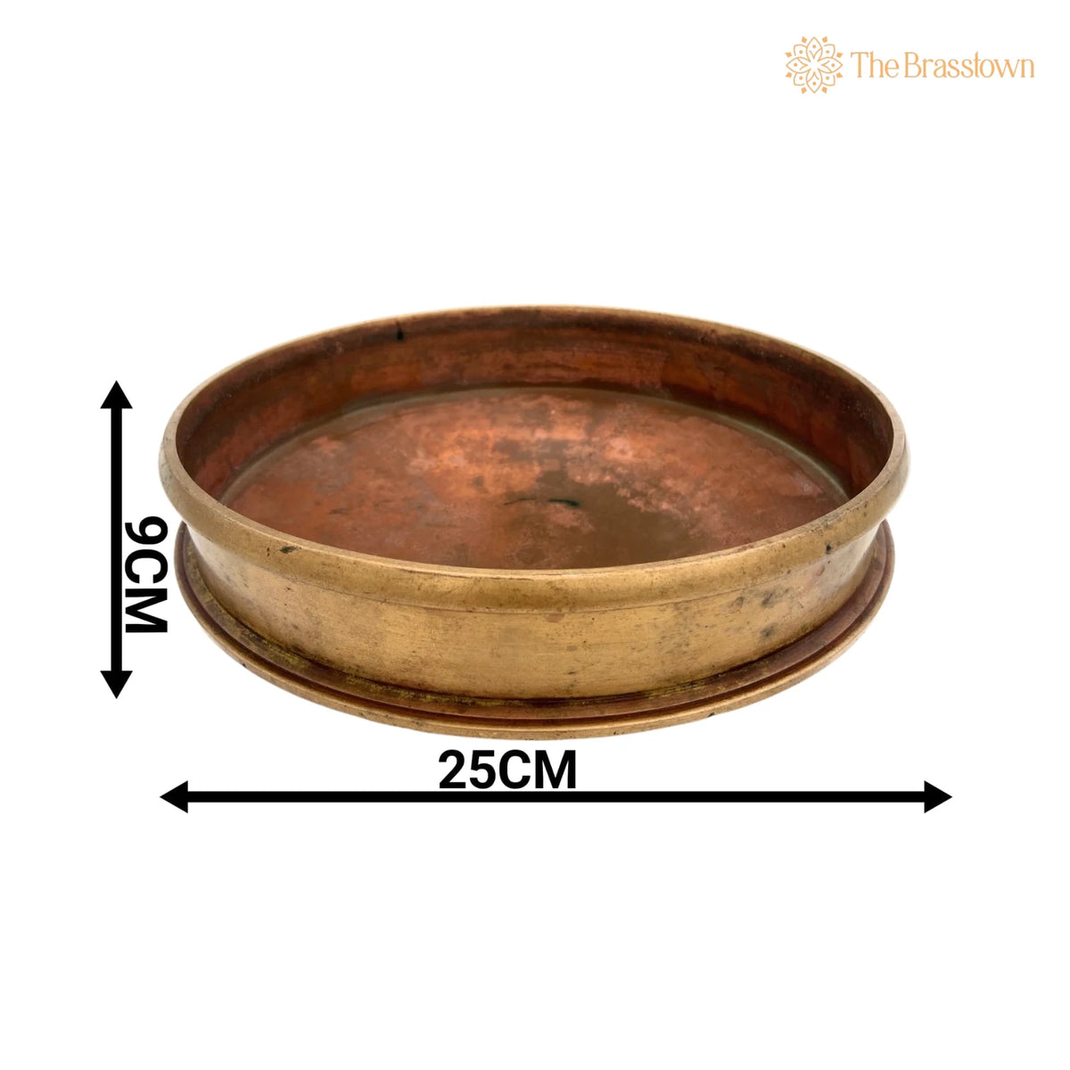 Brass Urli – Handcrafted Traditional Kerala Uruli, Peetal Pital Urli Bowl, Lakshmi Puja Décor, Temple Home Brass Showpiece 3.5 Inch 2